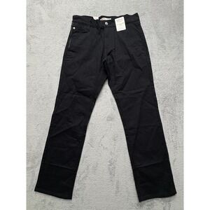 Levi Strauss Chino Pants Mens Measured 30x29 Black Athletic Hybrid Slim Fit